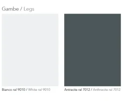 Scrivania direzionale - ufficio completo rhea in vetro Flycom a prezzo scontato