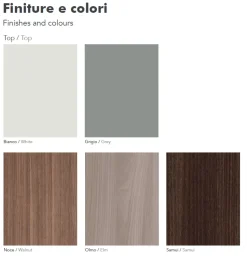 Scrivania direzionale in legno Ufficio completo a marchio Flycom a prezzi outlet