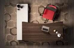 Scrivania direzionale in legno Ufficio completo rhea a marchio Flycom a prezzi convenienti