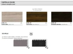 Scrivania direzionale in legno Direzionale jera con allungo su mobile di servizio a marchio Las mobili in offerta