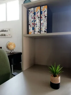 Scrivania direzionale in legno Luca - postazione home office con sedia Las mobili a prezzi convenienti