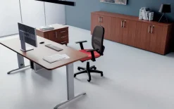 Scrivania direzionale in legno Ufficio completo derby a marchio Flycom a prezzi outlet