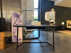 Scrivania direzionale in legno Mathieu Poliform in offerta