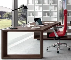 Scrivania direzionale in legno Direzionale forma e mobile boiserie Flycom a prezzi outlet