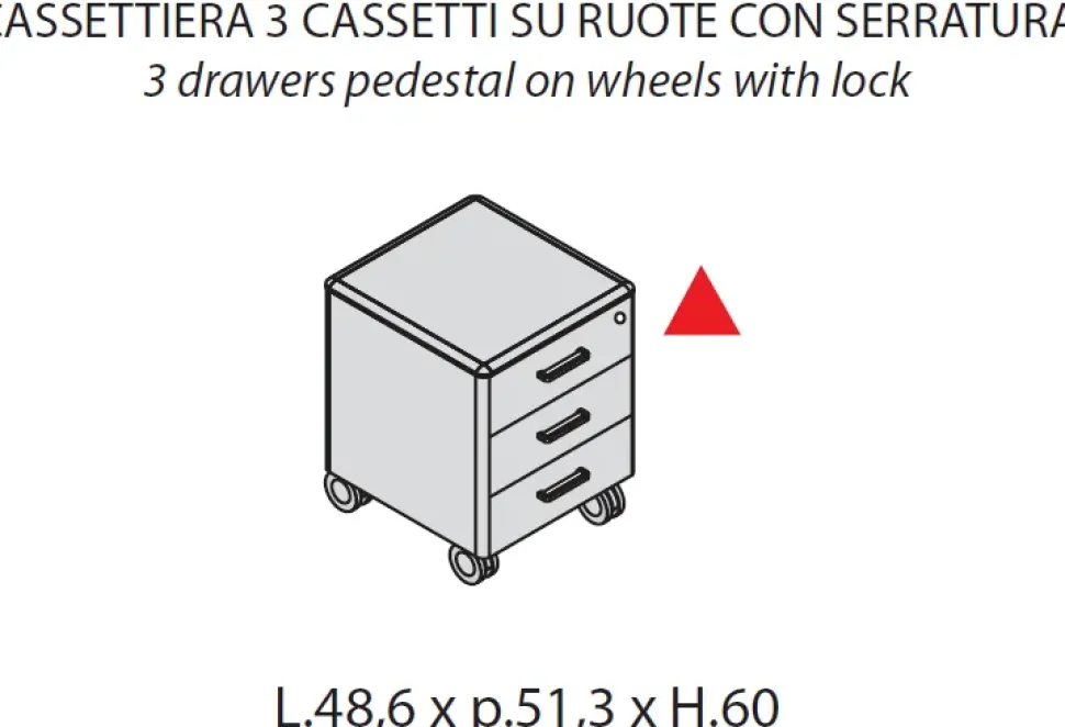 Scrivania direzionale in legno Direzionale iulio a marchio Las mobili a prezzi convenienti