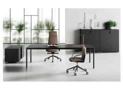 Scrivania direzionale modello Fil rouge - ufficio completo in legno ad un prezzo vantaggioso