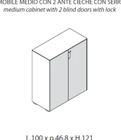 Scrivania direzionale modello Fil rouge - ufficio completo in legno ad un prezzo vantaggioso