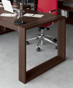 Scrivania direzionale modello Scrivania direzionale forma e mobiletto in legno ad un prezzo vantaggioso