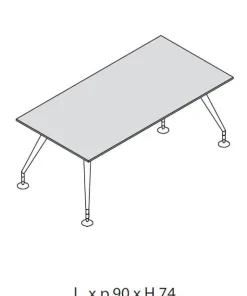 Scrivania direzionale modello Direzionale enosi evo Las mobili in OFFERTA OUTLET