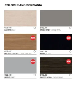 Scrivania direzionale modello 5th element - ufficio completo con mobili Las mobili in OFFERTA OUTLET