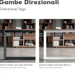 Scrivania direzionale modello E ufficio completo stratos plus in vetro ad un prezzo speciale