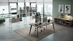 Scrivania direzionale modello Postazione ufficio completo rhea in legno ad un prezzo speciale