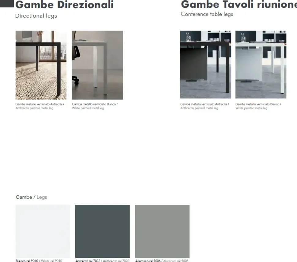 Scrivania direzionale Scrivania direzionale eos con armadi in legno Flycom a prezzo Outlet