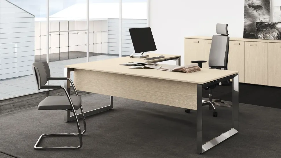 Scrivania direzionale 5th element in legno Las mobili in Offerta Outlet