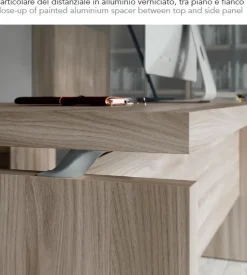 Scrivania direzionale Ufficio completo  in legno Flycom a prezzo Outlet