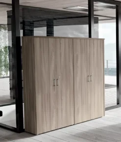 Scrivania direzionale Ufficio completo in legno Flycom a prezzo Outlet