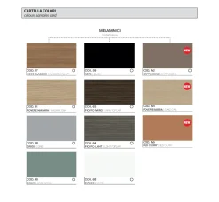 Scrivania operativa modello Sigma con mobile di servizio  Las mobili in OFFERTA OUTLET
