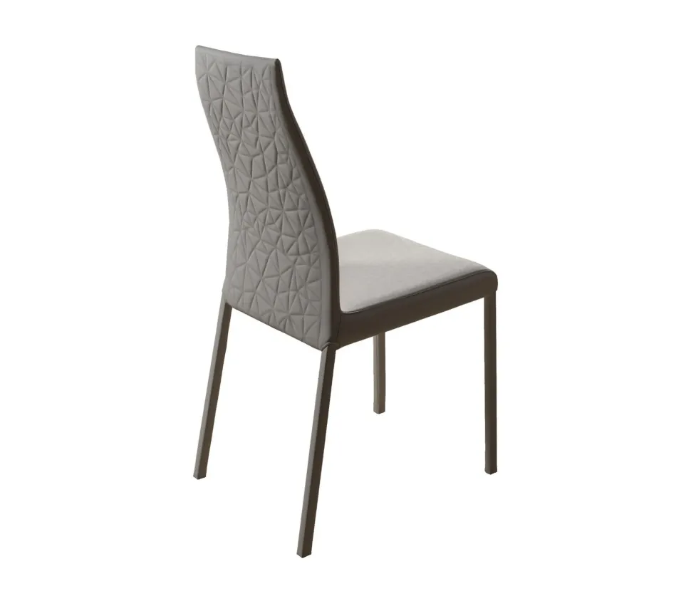 Sedia Blitz plus da soggiorno realizzata in ecopelle scontata del 45%