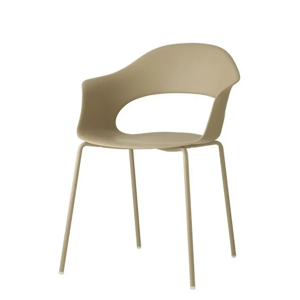 Sedia con braccioli Mod lady b go green tortora di Scab a prezzo scontato