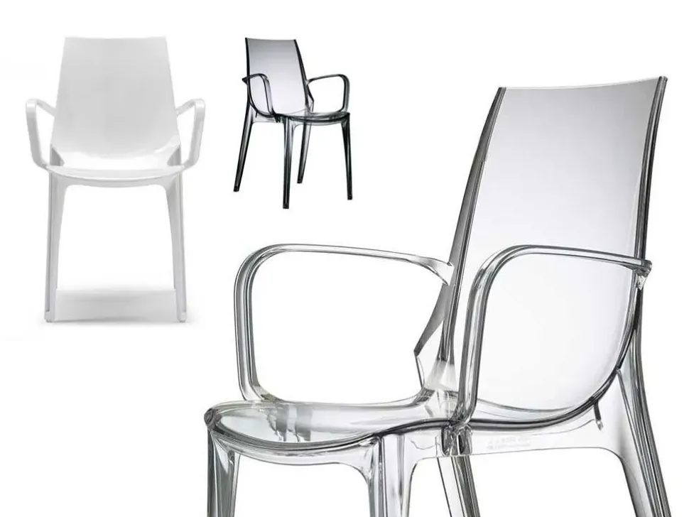 Sedia con braccioli modello Vanity con braccioli a prezzo riservato