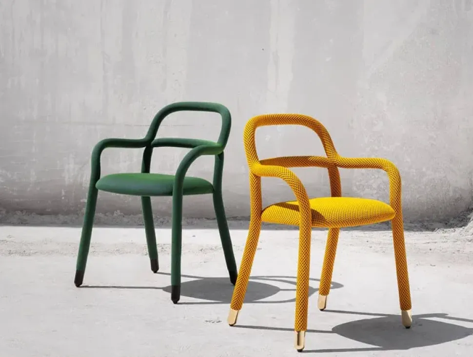 Sedia con braccioli Pippi di Midj a prezzo scontato