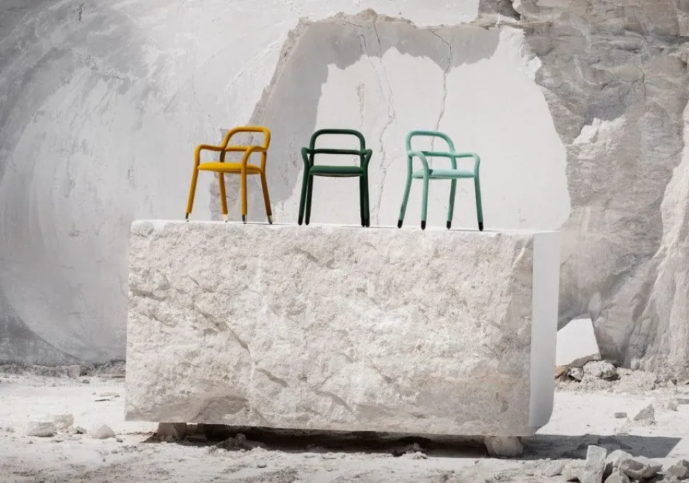 Sedia con braccioli Pippi di Midj a prezzo scontato