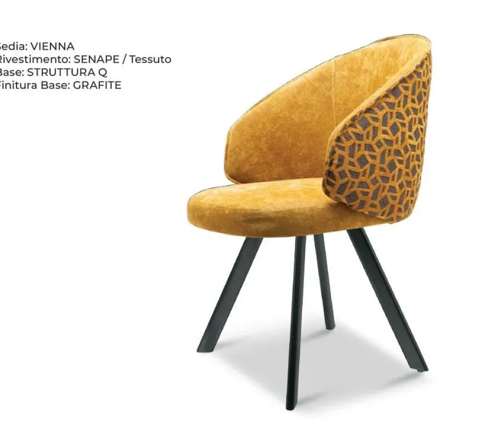 Sedia con braccioli Vienna di Abitare interior a prezzo scontato