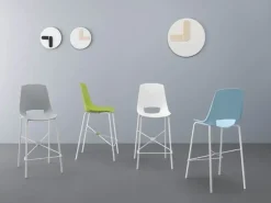 Sedia con schienale medio Eva 4 Point house a prezzo ribassato