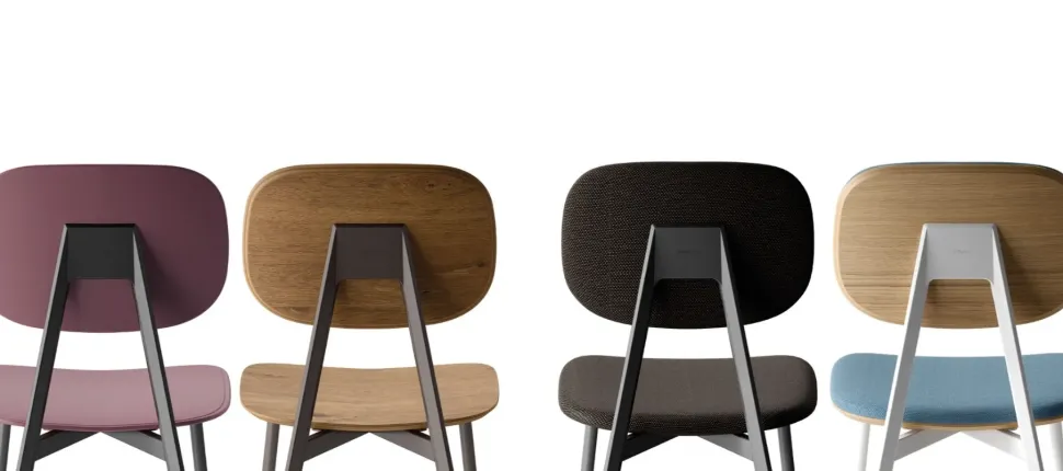 Sedia con schienale medio Tata di Point house in Offerta Outlet