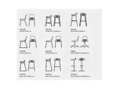 Sedia da cucina Jam Connubia a prezzo Outlet