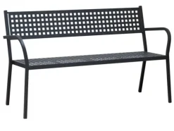 Sedia da giardino modello Panca alice con braccioli colore ferro antico Vermobil in Offerta Outlet