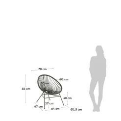 Sedia da giardino modello Mod samantha Julia in Offerta Outlet