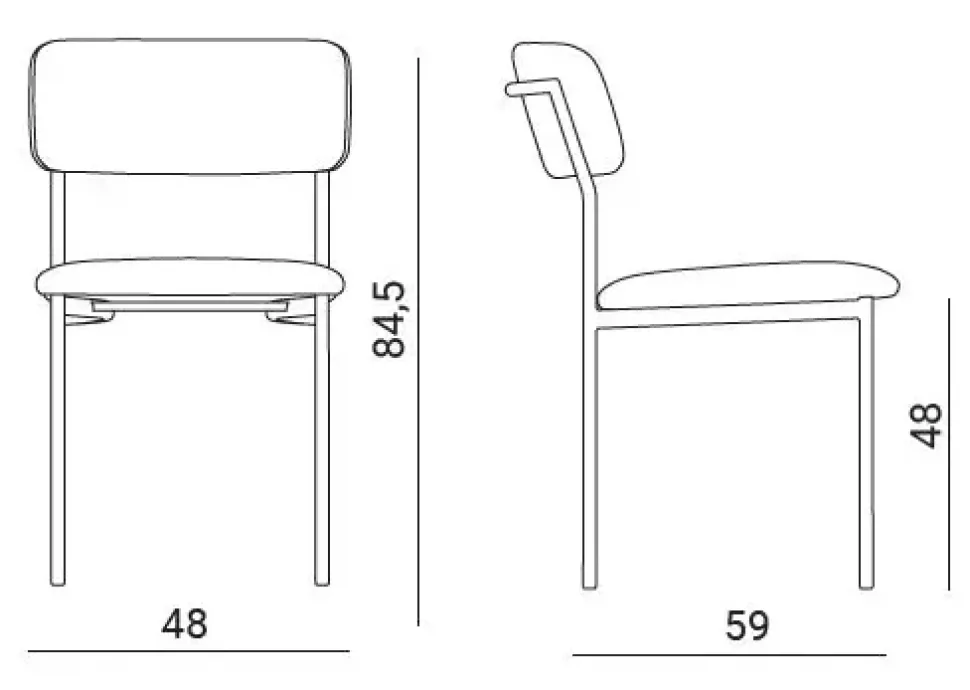 Sedia da soggiorno Aura Easyline a prezzo Outlet