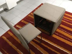 Sedia da soggiorno Cubics pouff Ozzio a prezzo scontato