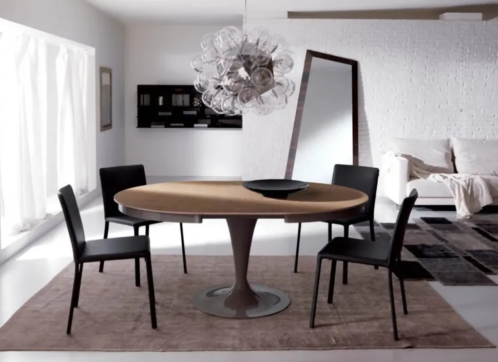 Sedia da soggiorno Lunette Ozzio a prezzo Outlet