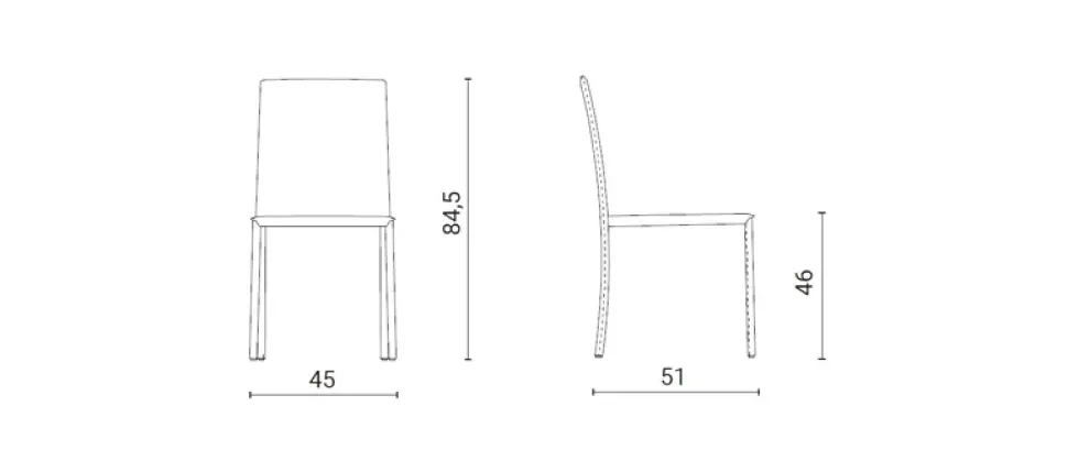 Sedia da soggiorno Lunette Ozzio a prezzo Outlet