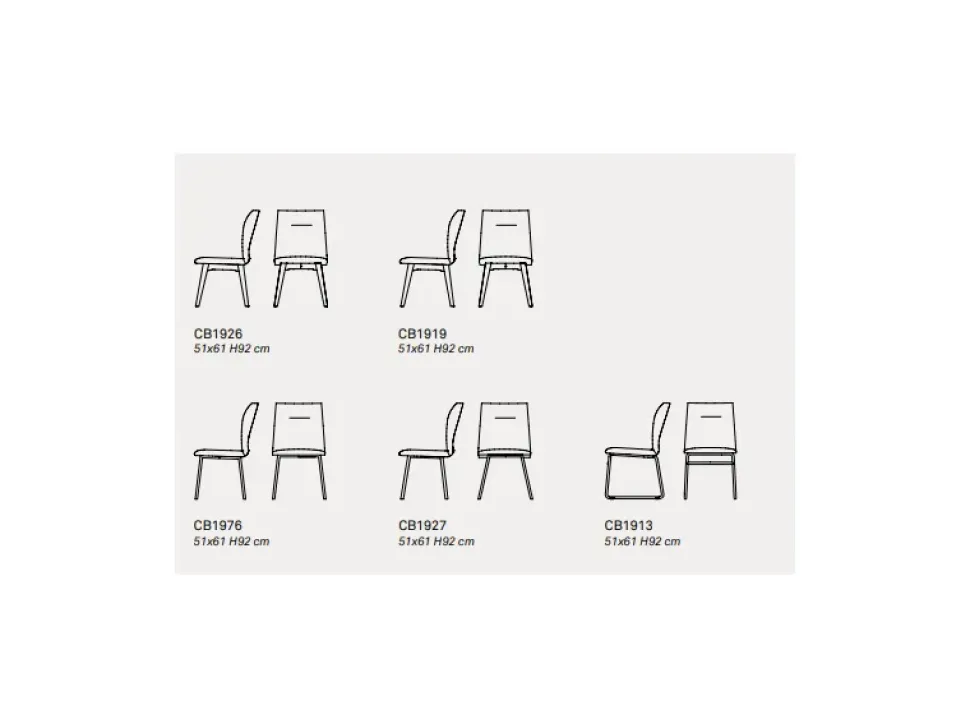 Sedia da soggiorno Maya Connubia in Offerta Outlet