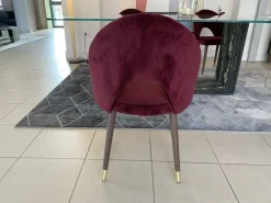 Sedia da soggiorno realizzata in tessuto Diana.f di Colico