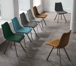 Sedia da soggiorno realizzata in ecopelle Maiorca * di Target point