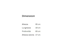 Sedia da soggiorno Riley Connubia a prezzo Outlet