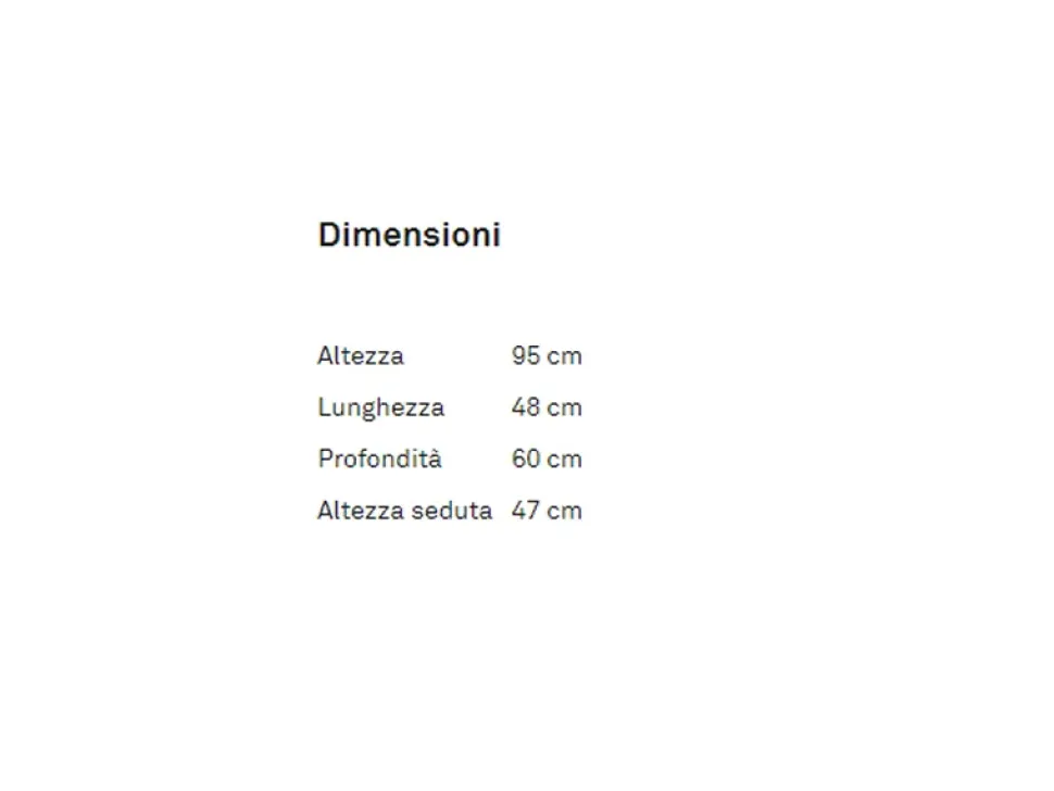 Sedia da soggiorno Riley Connubia a prezzo Outlet