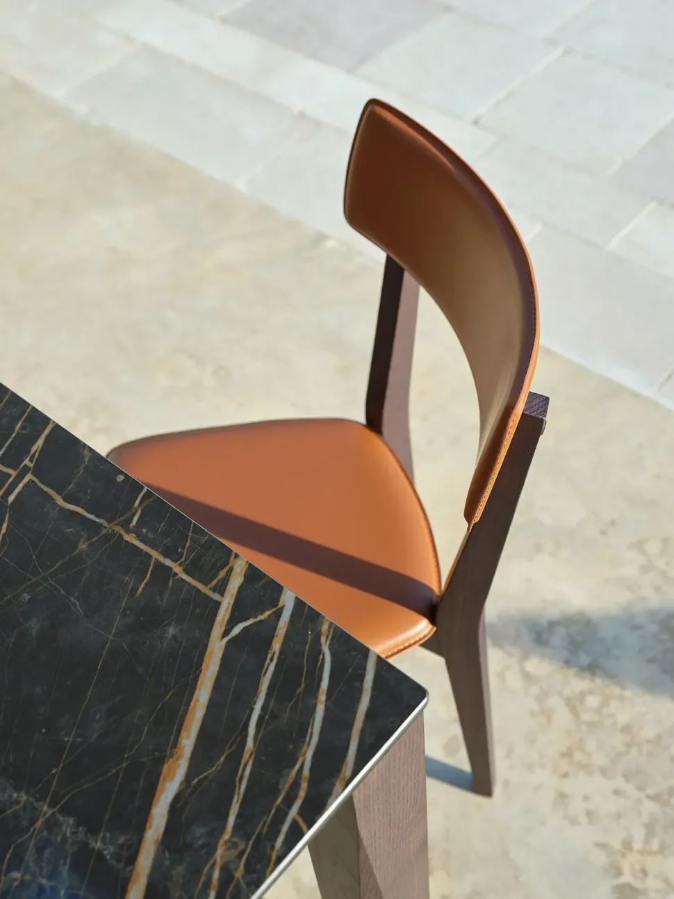 Sedia da soggiorno S132 ginger Friulsedie a prezzo Outlet