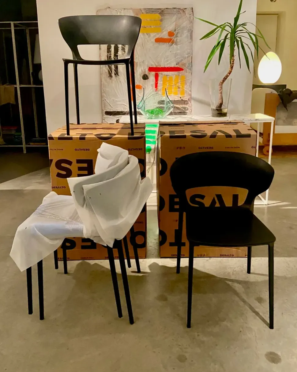 Sedia da soggiorno Set 4 sedie koki 707 di Desalto SCONTATA 24%