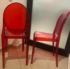 Sedia da ufficio  design ghost in in plastica Esprit nouveau a prezzo scontato