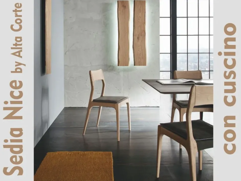 Sedia di Alta corte modello Nice da soggiorno in offerta -18%