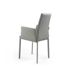 Sedia di Julia arredo cuoio modello Agata br da soggiorno in offerta -35%