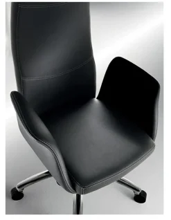 Sedia direzionale in ecopelle Lady direzionale Compir con forte sconto