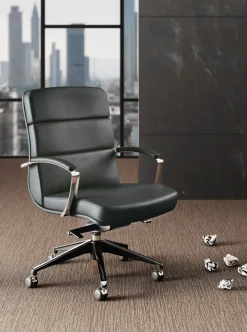 Sedia direzionale modello Direzionale scena schienale medio Las mobili in OFFERTA OUTLET