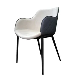 Sedia Duke b da soggiorno realizzata in tessuto scontata del 30%