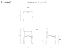 Sedia Ethnicraft casale in rovere Artigianale a prezzo ribassato